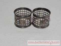 Sterling Silver Napkin Rings. Total Weight 50.3g. XCS
