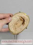 Victorian Silk Purse Petite Embroidery and Sequin And Bead Purse. XCS