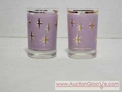 Bartlett Collins Atomic Star Drinking Glasses. XSJ