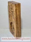 Dave Skelton Wooden Spirit Clock. 9 x 3 x 18. XAB
