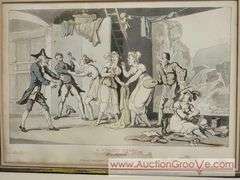 A Tragic Story at Avignon. Print. No. 30 R Ackermann's Repository of Arts. June 1818. 14 x 13. XCS