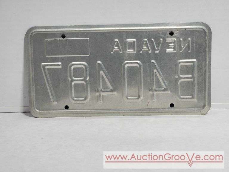 1977 Nevada License Plate. A4