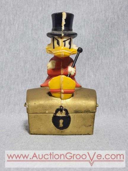 Rare Scrooge McDuck Coin Bank. Walt Disney Productions. Made in Finland. A1