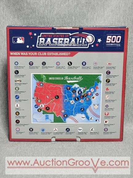 United States of Baseball. 500 Piece Puzzle. Unopened. B3