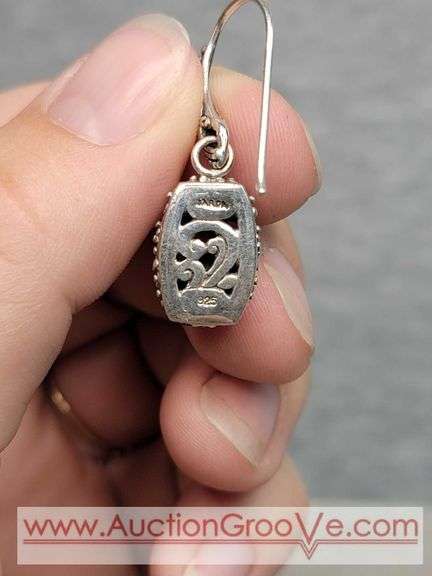 SARDA Sterling Silver Earrings. 6.5g. JB