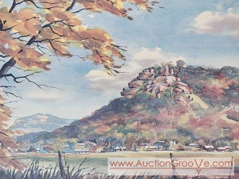Marion Biehn. Grandads Bluff. Print. 14 x 12. A1