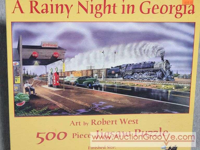 A Rainy Night in Georgia. Art by Robert West. 500 Piece Puzzle. Unopened. B3
