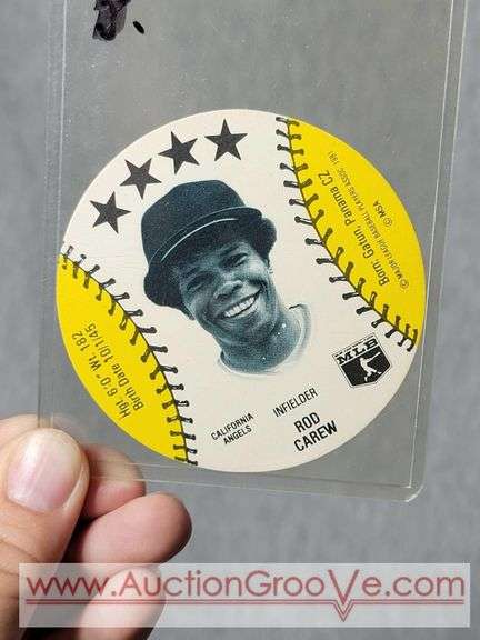 1981 Circle Baseball Cards. Rod Carew, Mike Schmidt, Reggie Jackson, Steve Garvey, Johnny Bench. MLB. MSA. A1