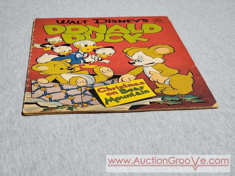 1947 Walt Disney's Donald Duck #178. Published by Dell Publishing Co. Golden Age Comic Book. 1st Appearance of Uncle Scrooge. 3.5 Very Good. staple on bottom missing and top staple is loose. CB