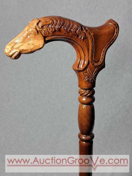 37" Horse Head Walking Cane. A2
