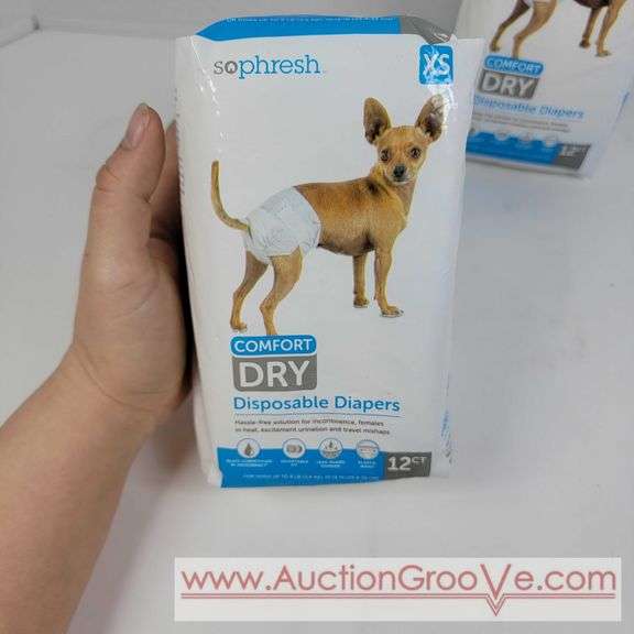 2 unopened packs. SoPhresh XS Doggy Diapers. 24 total. T2
