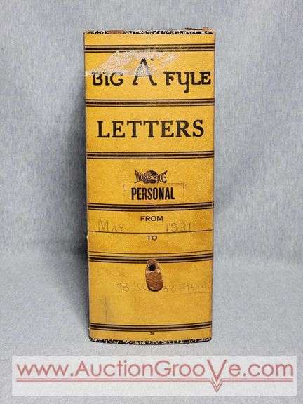 Big A Fyle. 1931. File Box. A4