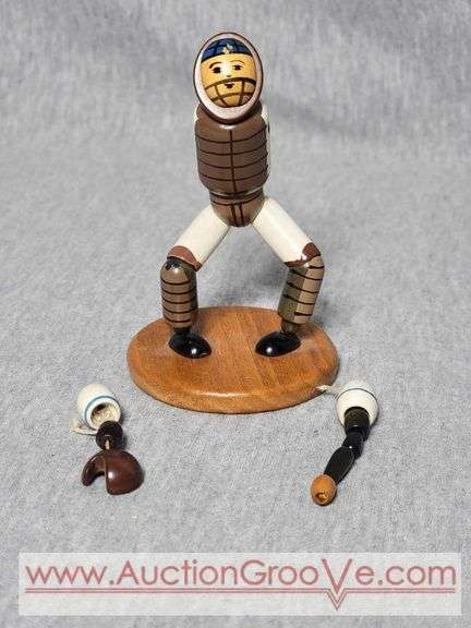 German Wooden Baseball Umpire. He just needs to be strung back together. A2