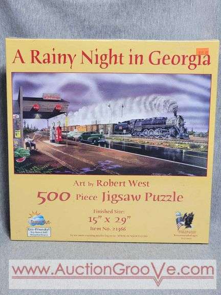 A Rainy Night in Georgia. Art by Robert West. 500 Piece Puzzle. Unopened. B3