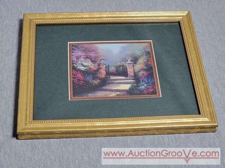 Three Matted and Framed Pieces. 2 matching frames are11 x 9.5 and the other is 12 x 10. A4