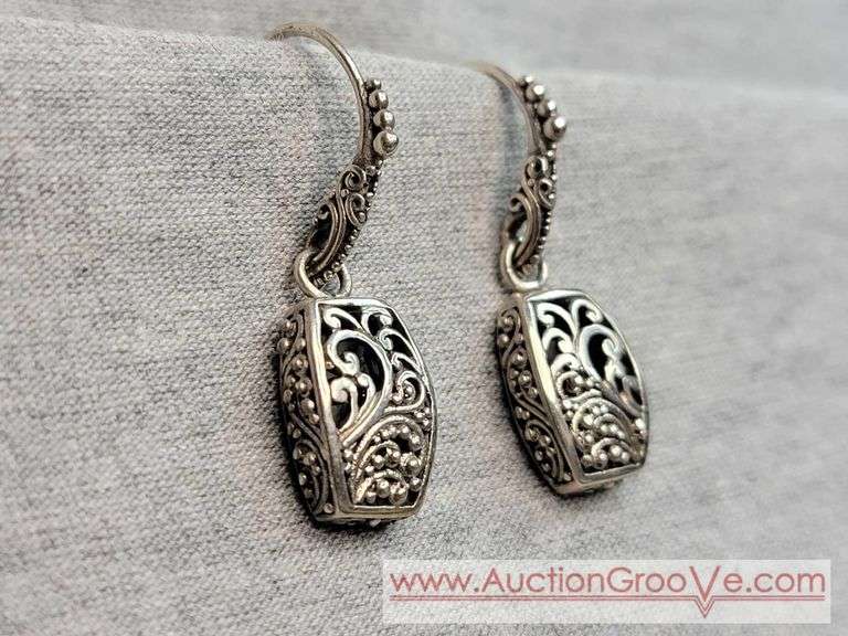SARDA Sterling Silver Earrings. 6.5g. JB