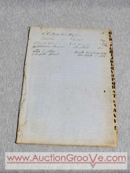 Antique 1858-1920 Justices' Dockets for the Township of La Crescent Minnesota. B2