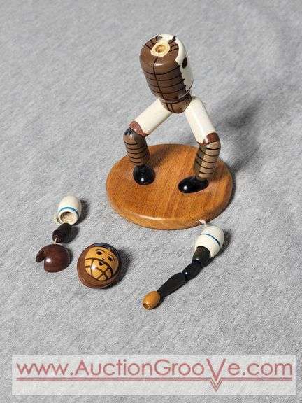 German Wooden Baseball Umpire. He just needs to be strung back together. A2
