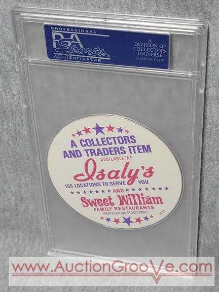 Thurman Munson. Graded GEM MT 10. Sweet Williams Disk Collectors Card. A2