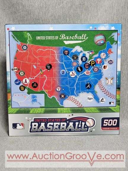 United States of Baseball. 500 Piece Puzzle. Unopened. B3