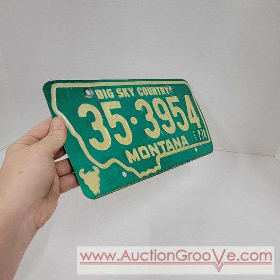 1974 Montana Big Sky License Plate. G