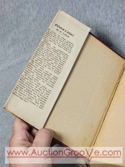 1924 Pinocchio By C. Collodi. Illustrations by Frances Brundage. The Saalfield Publishing Company. A1