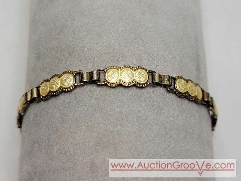 Enamel and Sterling Silver Norway 5.75" Bracelet. MB