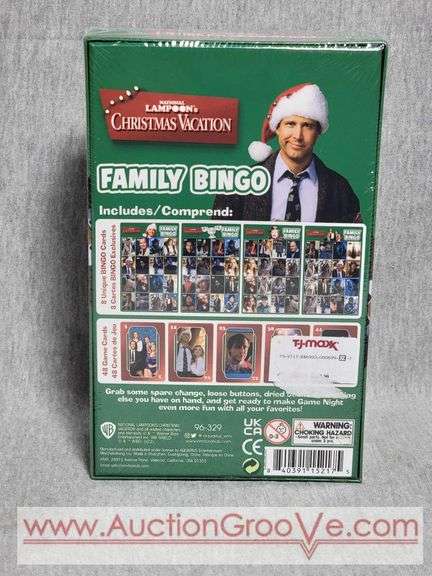 National Lampoons Christmas Vacation FAMILY BINGO. unopened. B3