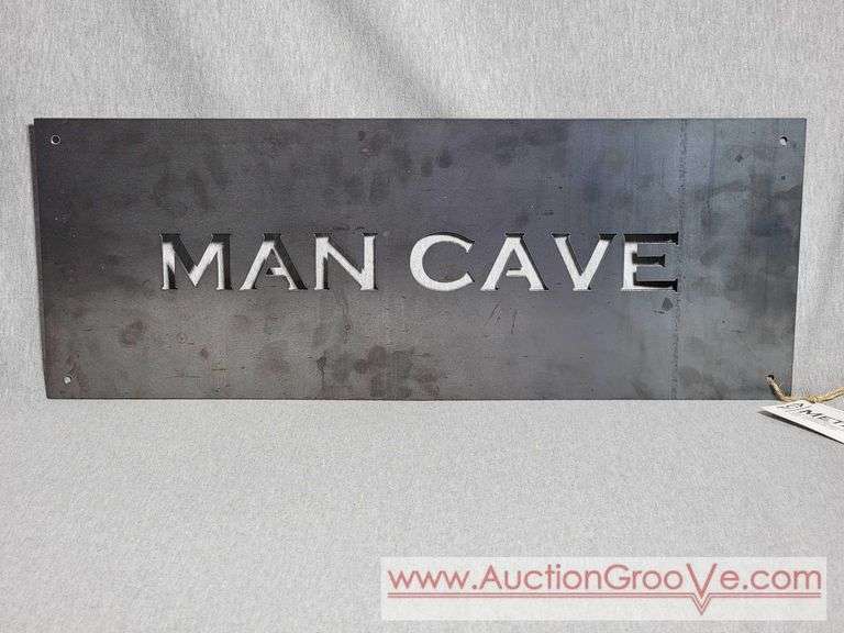 ACF Metals. MAN CAVE. Metal Sign. 21 x 8. A3