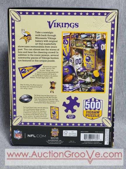 Minnesota Vikings 500 Piece Puzzle. unopened. B3