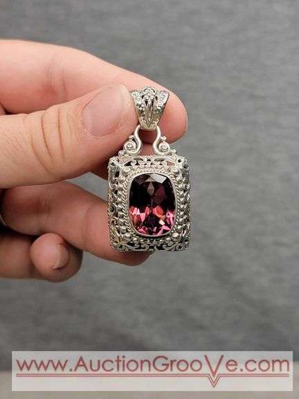 SARDA Sterling Silver Purple Mystic Quartz Pendant and Earrings. Matches Lot 234. Total 26.3g. JB