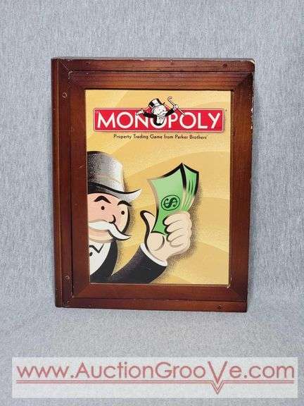 Monopoly. Wooden Box Vintage Game Collection. Parker Brothers. A1