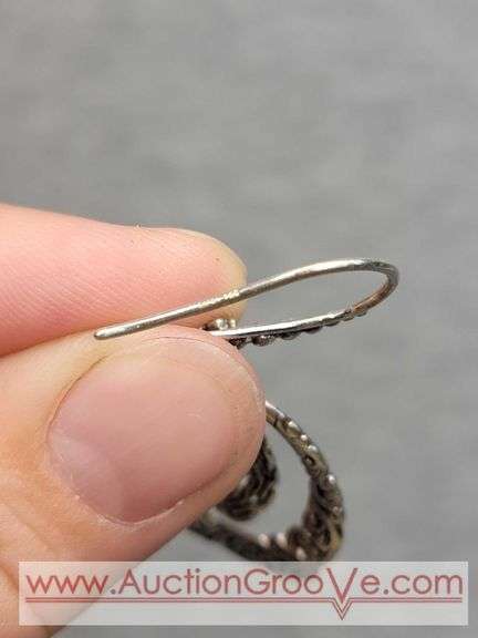 SARDA Sterling Silver Earrings. 8.5g. JB
