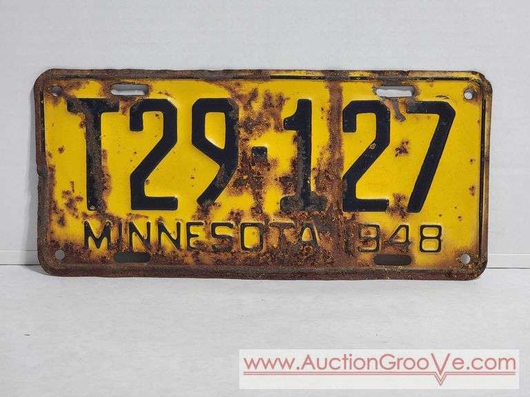 1948 Minnesota License Plate. A4