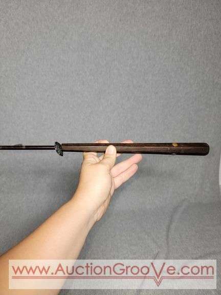 Antique Umbrella. Wooden Handle. A2