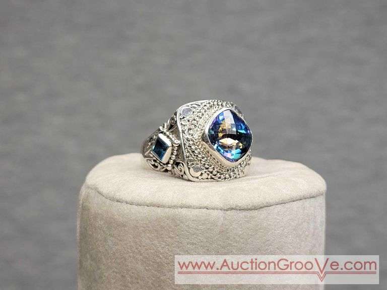 Mystic Topaz Ring Size 9.5. 12.4g. JB