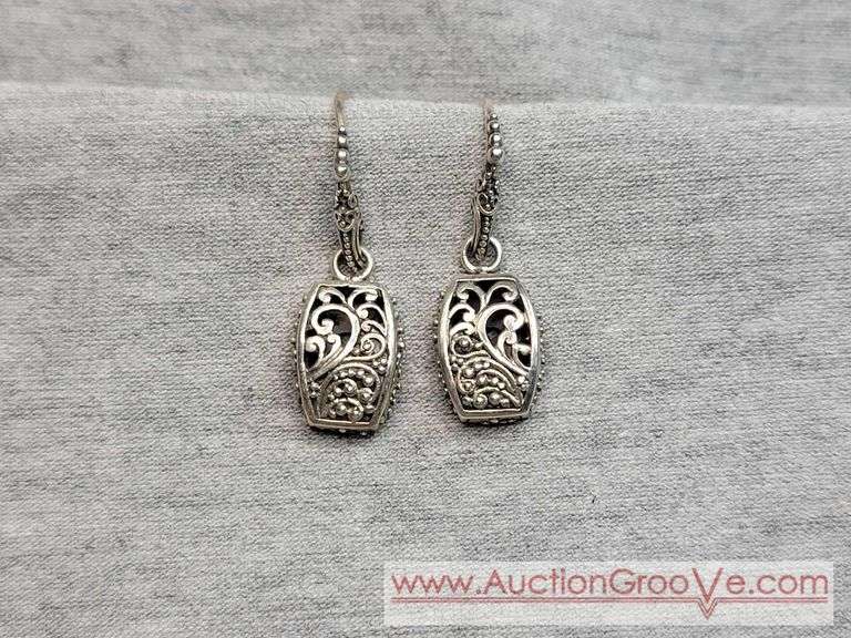 SARDA Sterling Silver Earrings. 6.5g. JB