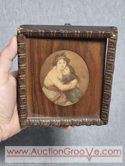 Self-Portrait with Daughter Julie by Elisabeth Vigee Le Brun. Print. 4.5 x 5. B2