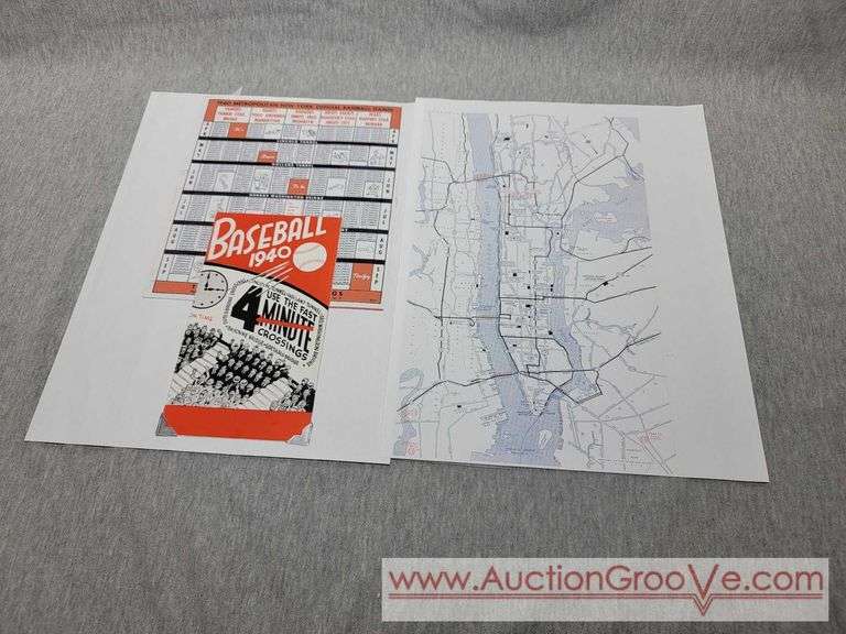 1940 Metropolitan New York Official Baseball Games. A1