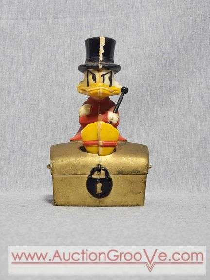 Rare Scrooge McDuck Coin Bank. Walt Disney Productions. Made in Finland. A1