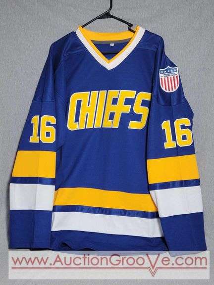 Chiefs #16 Hanson Jersey. Charlestown All American City. Size XL. T4