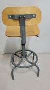 You are bidding on a Single, Swivel, Contoured Plywood, Adjustable Height Stools Chair by INTERION. 

More available in this auction.

Used and fully functional. See photos for details. 

From Company