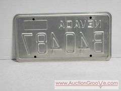 1977 Nevada License Plate. A4