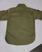 BOY SCOUTS OF AMERICA ~ OFFICIAL SHIRT~ National Counsel ~ Sanforized  with patches. MINNEAPOLIS 106 ~ BE PREPARED ~ B.S.A. ~ BOY SCOUTS OF AMERICA ~ Best guess is size Small. Good condition but zoom 