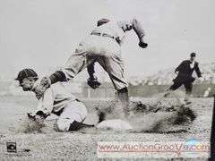Cooperstown Collection MLB. Ty Cobb Sliding into 3rd Base. 10 x 8.5. A4