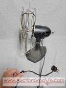 Antique Manning Bowman Metal Fan. Works! 12 x 14. B2