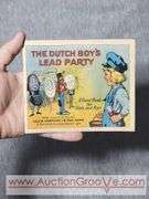 RARE example of an unused coloring book promoting the use of lead paint to children with the often missing brochure about Dutch Boy Lead Paint for their parents. A1