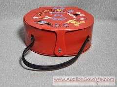 Vintage SPP Vinyl Circus Fun Lunch Box. Rare, Hard to Find. 9 x 3.5 x 8. A2