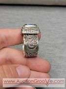 SARDA Sterling Silver Purple Mystic Quartz Ring Size 10. 19g. JB