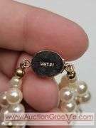 Lapis, Pink Coral and Faux Pearl 17" Necklace with 14K GF Clasp. MB